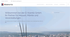 Desktop Screenshot of koenitz-ausstellungen.de